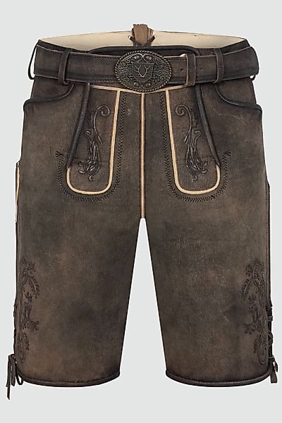Lederhose Raul mit Gürtel günstig online kaufen
