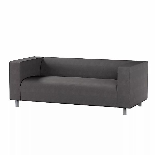 Bezug für Klippan 2-Sitzer Sofa, dunkelgrau, Sofahusse, Klippan 2-Sitzer, E günstig online kaufen