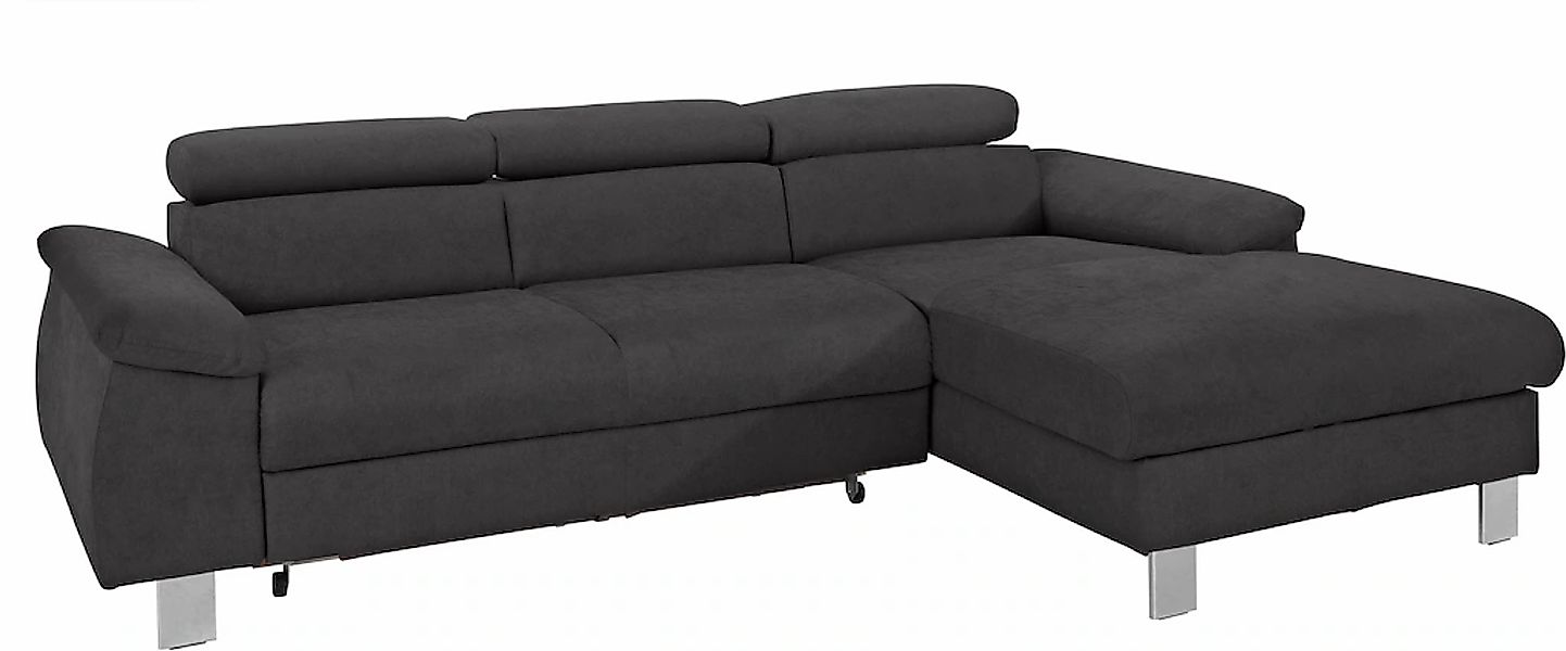 COTTA Ecksofa "Komaris L-Form, B: 244 cm" mit Kopfteilverstellung, optional günstig online kaufen