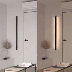 Nettlife LED Wandleuchte innen Schwarz 100cm günstig online kaufen