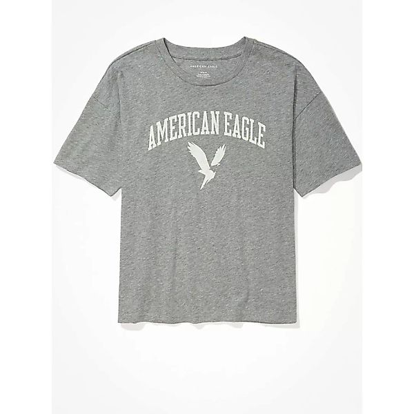 American Eagle Graphic Kurzärmeliges T-shirt XS Heather Gray günstig online kaufen