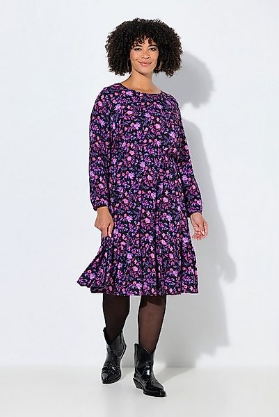 Angel of Style Midikleid Midikleid A-Linie Blumenmuster Langarm Volant günstig online kaufen