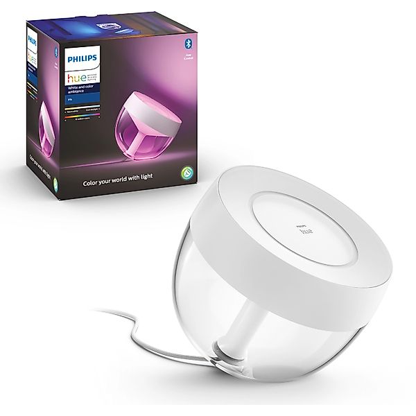 Philips Hue White & Color Ambiance Tischleuchte Iris Weiß 570 lm günstig online kaufen