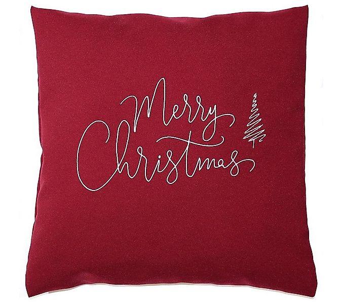 Primawela Kissenbezug Weihnachten bestickt minimalistisch Christmas-Merry C günstig online kaufen