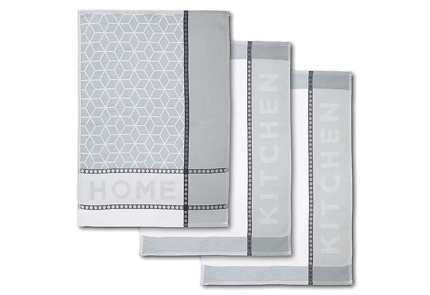 Dyckhoff Geschirrtuch HOME & KITCHEN, Maße je Tuch ca. 50x70 cm, aus 100% B günstig online kaufen