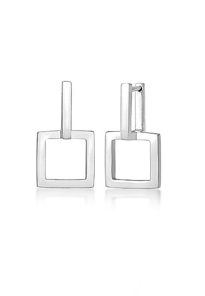Elli Paar Ohrstecker Creolen Eckig Quadrat günstig online kaufen