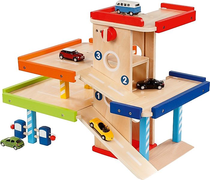 goki Spiel-Parkhaus Parkhaus aus Holz günstig online kaufen