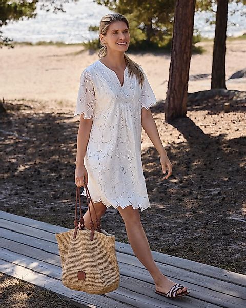 Hajo Sommerkleid Kleid mit Lochstickerei günstig online kaufen