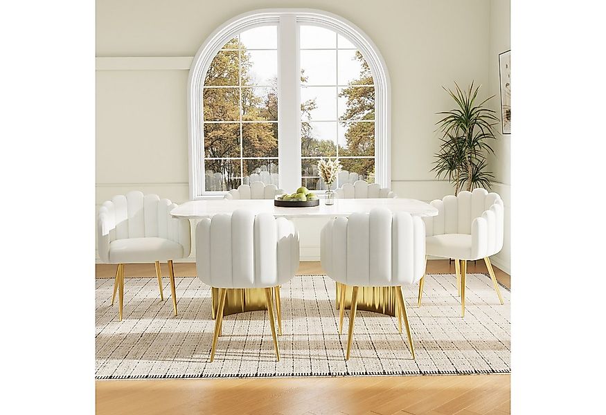 Flieks Polsterstuhl (Set, 6 St), 6er Set Esszimmerstühle mit Armlehnen Wohn günstig online kaufen