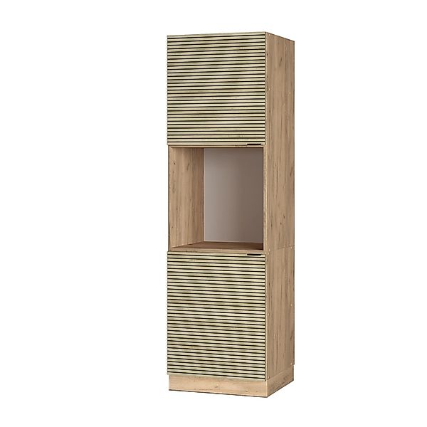 Vicco Herdumbauschrank Fame-Line Eiche Paneel 60 cm Offen günstig online kaufen