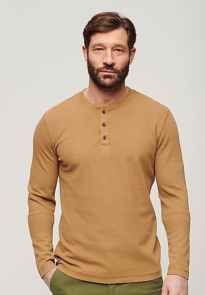 Superdry Langarmshirt WAFFLE LONG SLEEVE HENLEY TOP günstig online kaufen