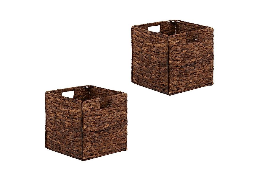 CARO-Möbel Dekokiste CAO (Set), Aufbewahrungskorb aus Wasserhyazinthe, 2er günstig online kaufen