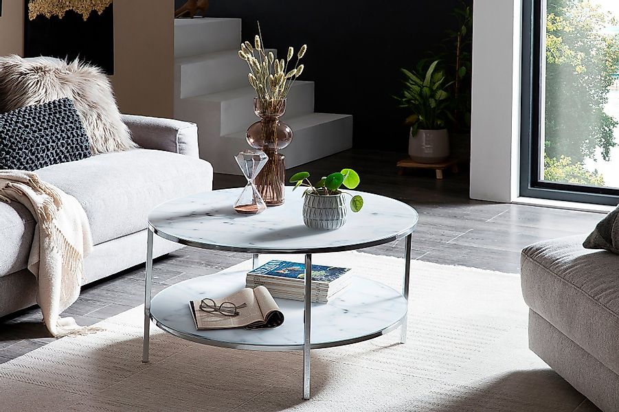 SalesFever Couchtisch, Eleganz trifft Stil: Tischplatten in Marmoroptik günstig online kaufen