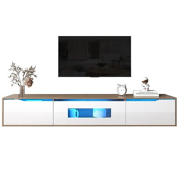 Gotagee TV-Schrank Fernsehtisch TV-Möbel Hochglanz Fernsehschrank Schließfa günstig online kaufen