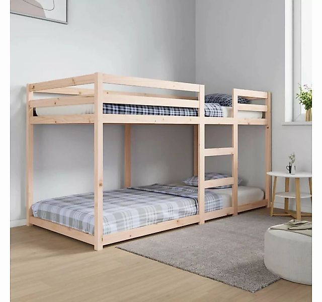 furnicato Bett Etagenbett 90x200 cm Massivholz Kiefer günstig online kaufen