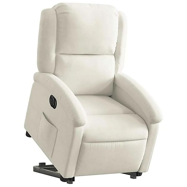 vidaXL Relaxsessel mit Aufstehhilfe Elektrisch Creme Samt 3204331 günstig online kaufen