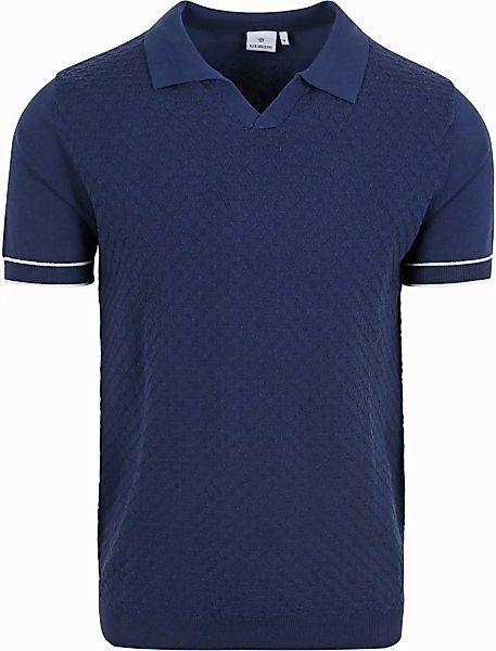 Blue Industry Knitted Poloshirt Riva Navy - Größe L günstig online kaufen