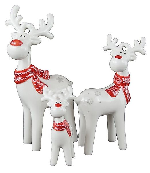 Posiwio Dekofigur Winterliches 3er Set Elche (3 St), Weihnachtsfigur, Elch, günstig online kaufen