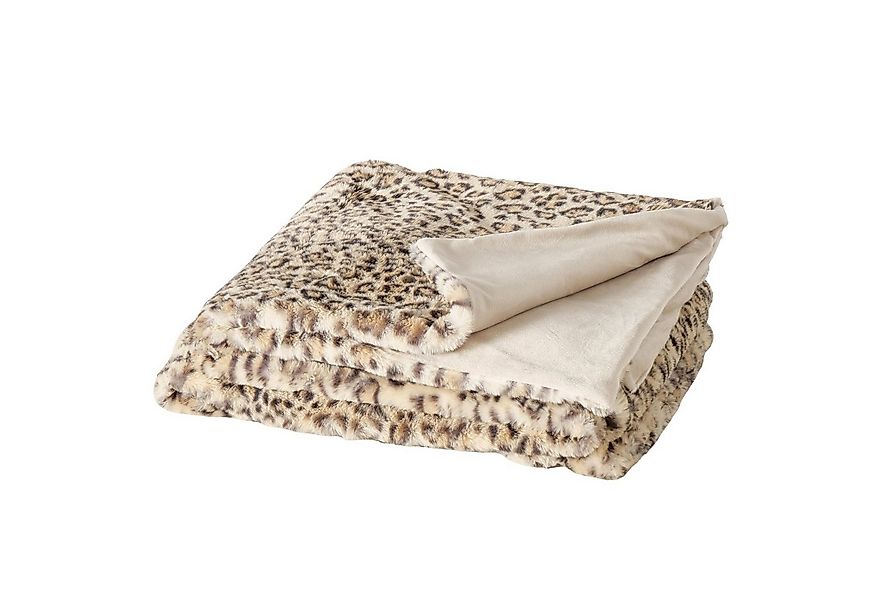 Wohndecke Kuscheldecke Savanna Leopardenmuster 200x150cm Plüschoptik, MF günstig online kaufen