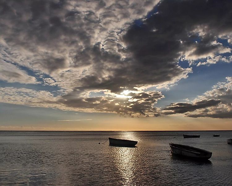 Fototapete "Meer Mauritius" 4,00x2,50 m / Glattvlies Perlmutt günstig online kaufen