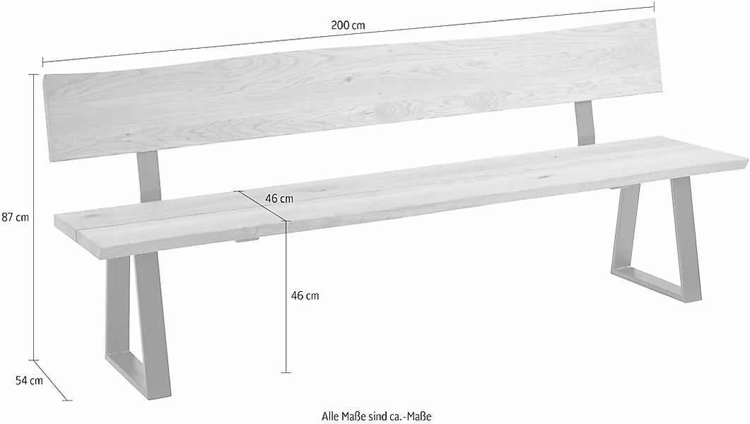 massivline&more Sitzbank "Oviedo 4" Massivholz günstig online kaufen