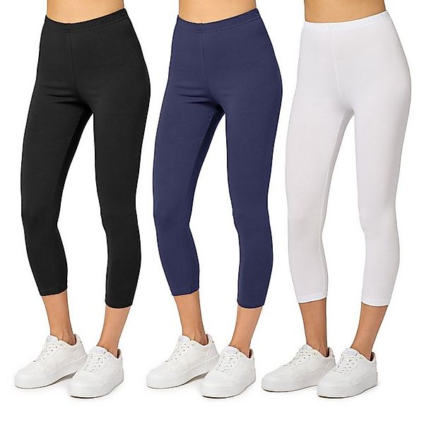 Merry Style Leggings Caprihose Damen 3/4 Hose MS10-199 (1-tlg) aus Baumwoll günstig online kaufen