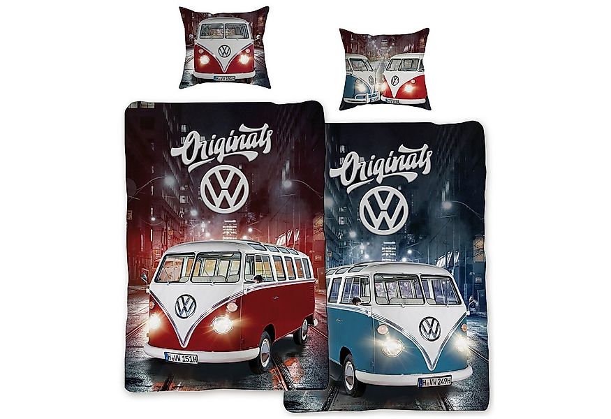 BERONAGE Wendebettwäsche VW Volkswagen Originals 087 Bettwäsche Linon / Ren günstig online kaufen