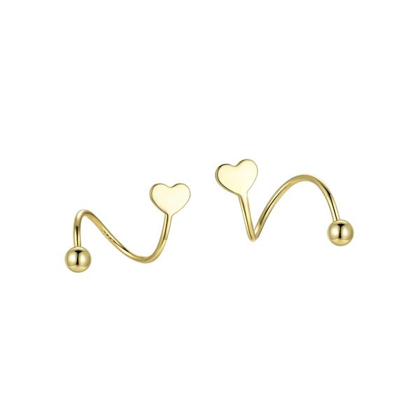 Runde Perlé Paar Ohrstecker Spirale Durchzieher günstig online kaufen