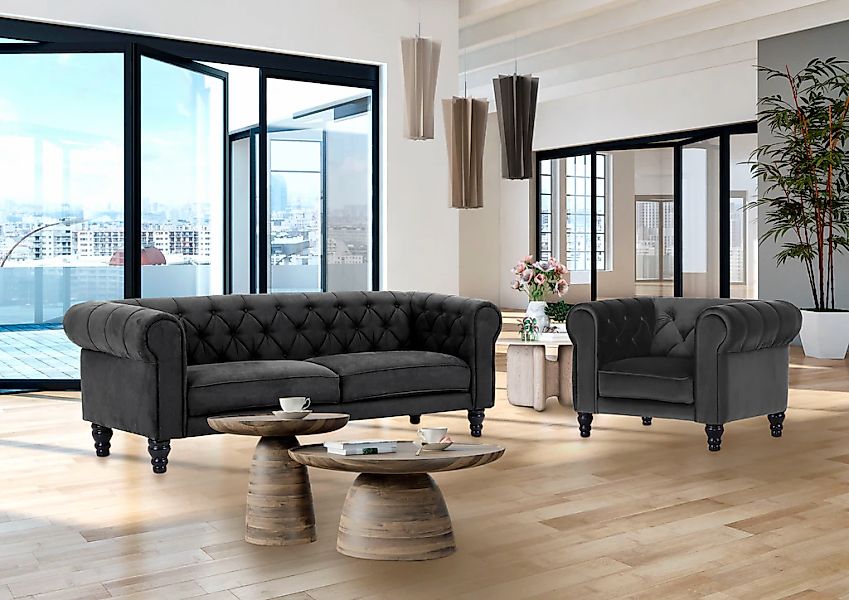 Gutmann Factory Chesterfield-Sessel günstig online kaufen