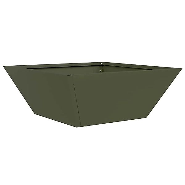 vidaXL Garten-Pflanzgefäß Olive Grün 40 x 40 x 15 cm 873816 günstig online kaufen