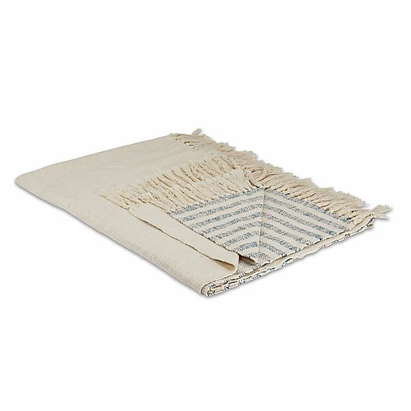 Mirabeau Tagesdecke Plaid Marpent creme/blau günstig online kaufen