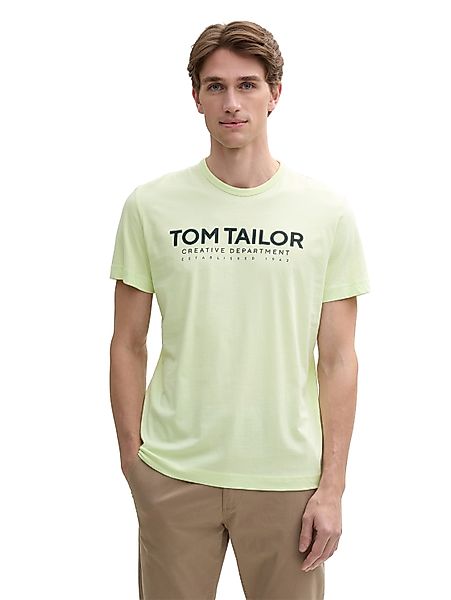 TOM TAILOR Rundhalsshirt mit Logoprint günstig online kaufen