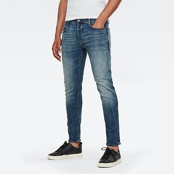 G-Star Herren Jeans 3301 Slim Fit - Blau - Vintage Medium Aged günstig online kaufen