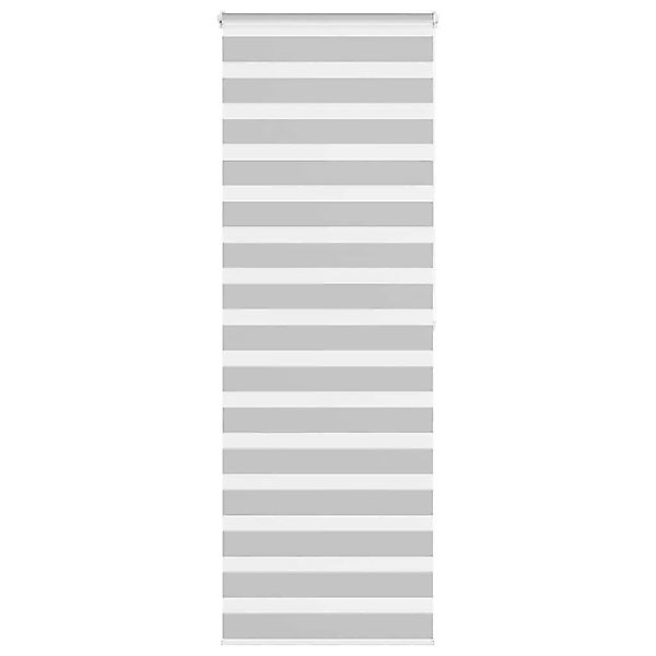 vidaXL Doppelrollo Hellgrau 80x200 cm Stoffbreite 75,9 cm Polyester 4014465 günstig online kaufen