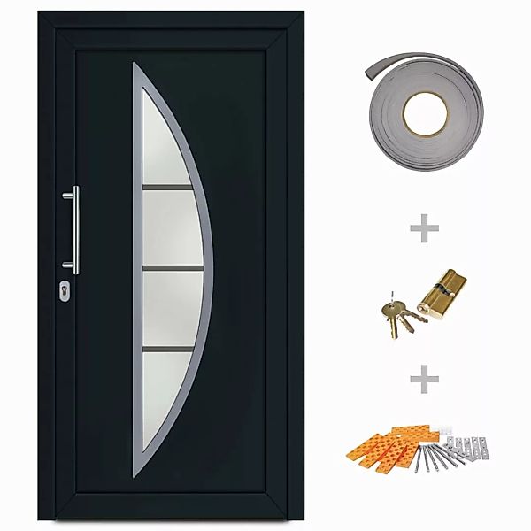 vidaXL Haustür Haustür Anthrazit 98x200 cm günstig online kaufen