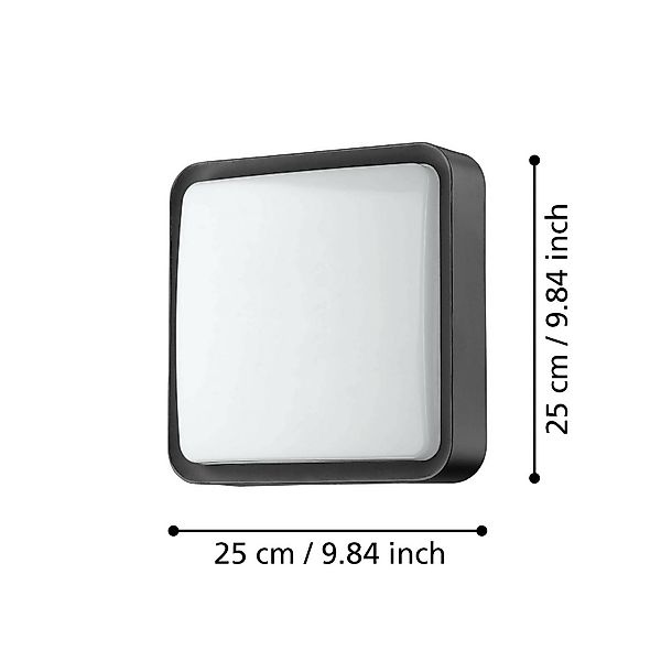 EGLO connect Piove-C LED-Außenwandleuchte günstig online kaufen