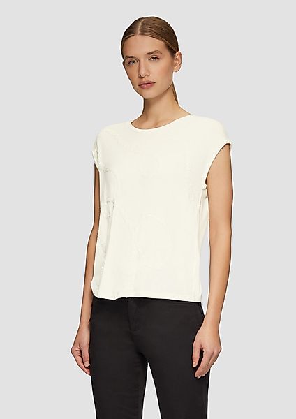 s.Oliver BLACK LABEL Kurzarmshirt Shirt aus günstig online kaufen