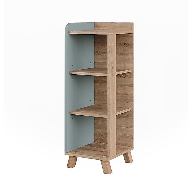Vicco Midischrank Karen, Sonoma/Blau, 30 x 90 cm mit 4 Ablagen (1-St) günstig online kaufen