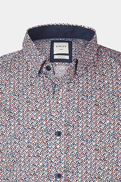 Haupt Langarmhemd Haupt Popelin Modern Fit Langarm Herrenhemd mit geometris günstig online kaufen