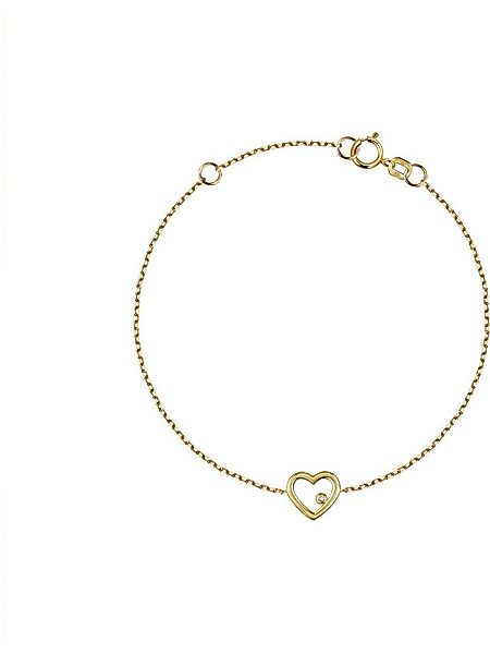 CHRIST Armband CHRIST Damen-Armband 375er Gelbgold 1 Diamant günstig online kaufen