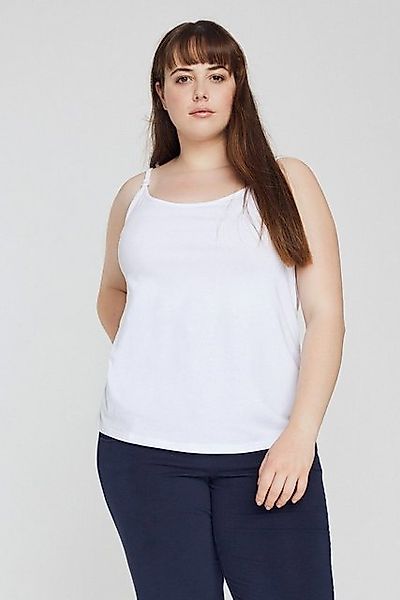 Ulla Popken Longtop Bellieva-Top Still-Funktion Rundhals Biobaumwolle Schwa günstig online kaufen