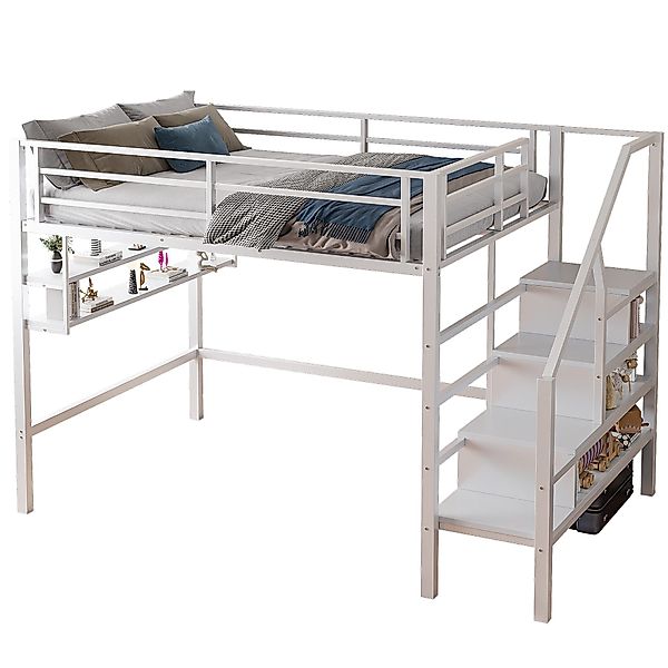 HAUSS SPOLE Hochbett 140x200cm mit Einlegeböden, günstig online kaufen