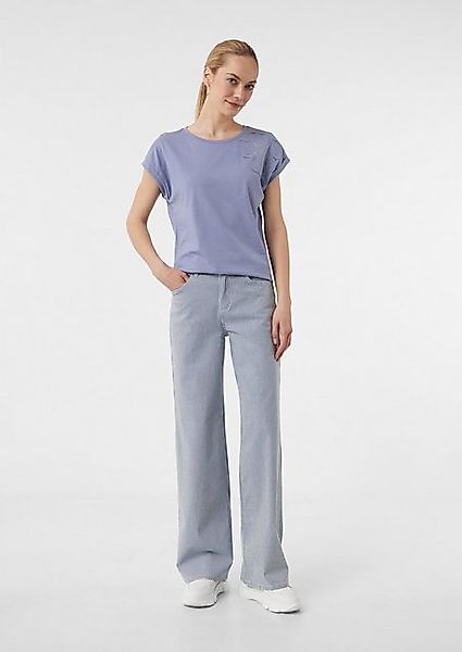 comma casual identity Stoffhose Elastische Jeans mit Wide Leg günstig online kaufen