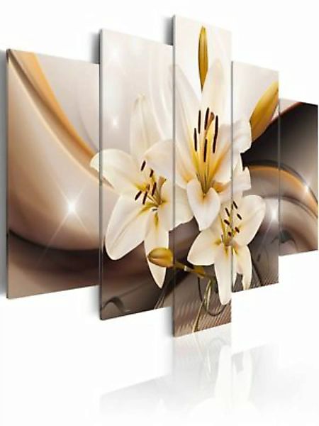 artgeist Wandbild Glänzende Lilie mehrfarbig Gr. 200 x 100 günstig online kaufen