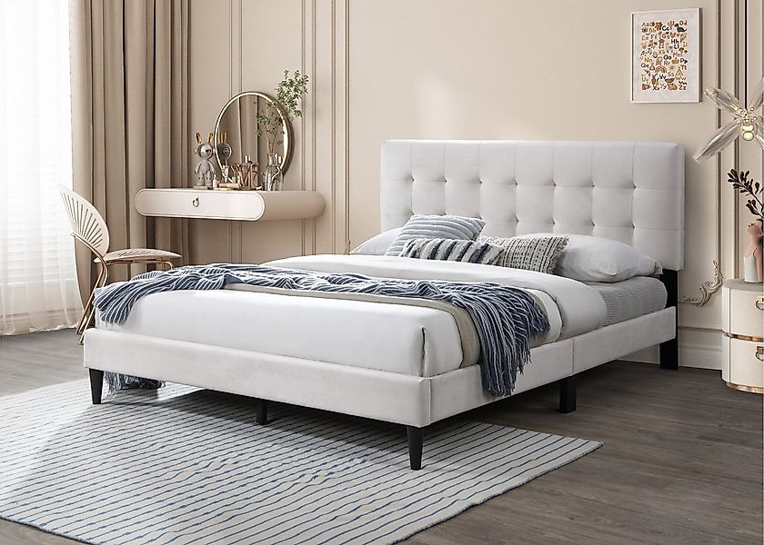 Home Collective Polsterbett 140x200 & 160x200 cm mit Lattenrost und weichem günstig online kaufen