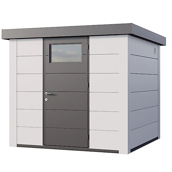 Gerätehaus Classico 2424 mit Weiße Ecken 238 cm x 238 cm Weiß günstig online kaufen