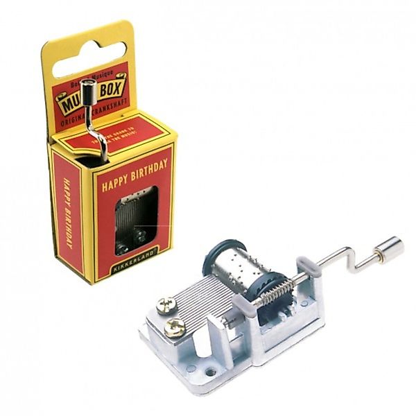 Kikkerland Spielzeug-Musikinstrument Mini Drehorgel - Happy günstig online kaufen