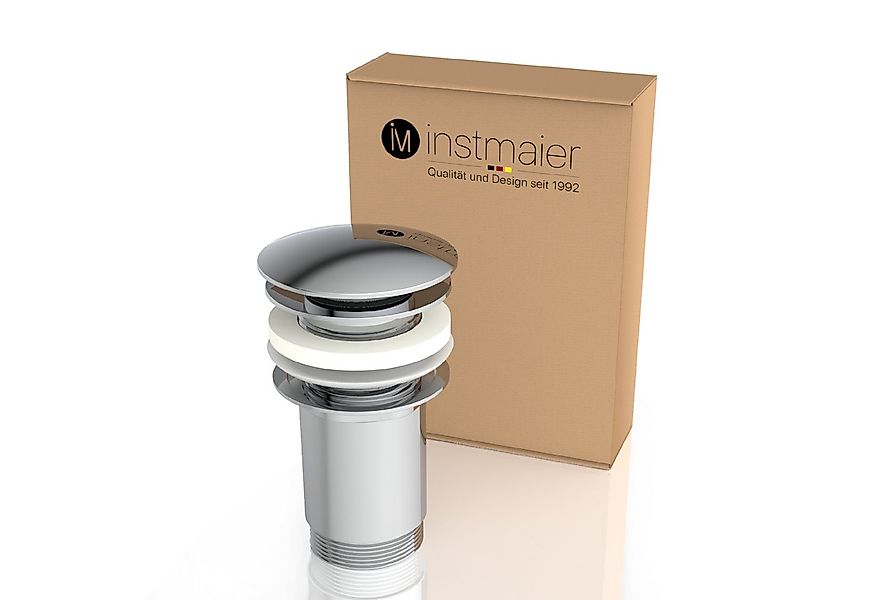 instmaier Ablaufventil Pop-Up-Ventil für Waschbecken, Farbe Chrom, mit Über günstig online kaufen