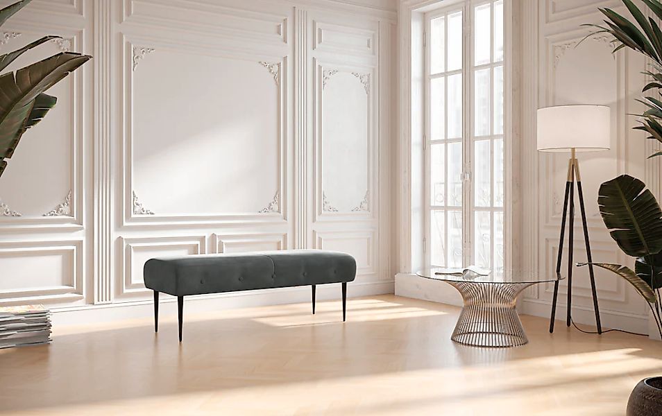 Home affaire 2-Sitzer "Amber" mit Knopfheftung,in verschieden Stoffarten günstig online kaufen