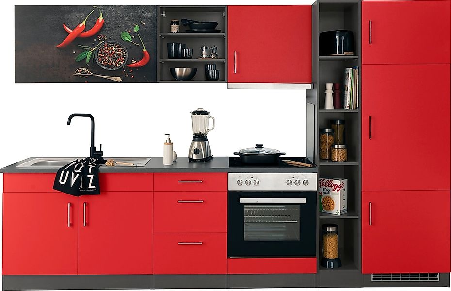 KOCHSTATION Küchenzeile "KS-Paris – Küchen mit einzigartigen Fotomotiven au günstig online kaufen